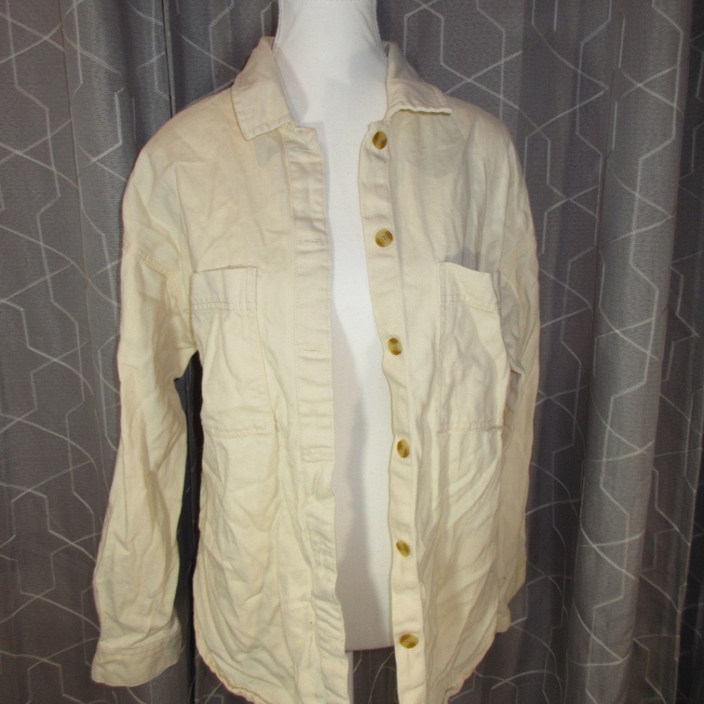 Thread and Supply Cream Button-Up Shirt
